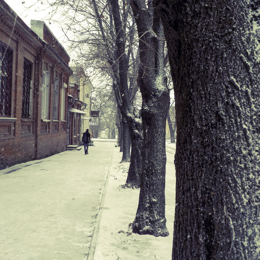 Снег в Таганроге